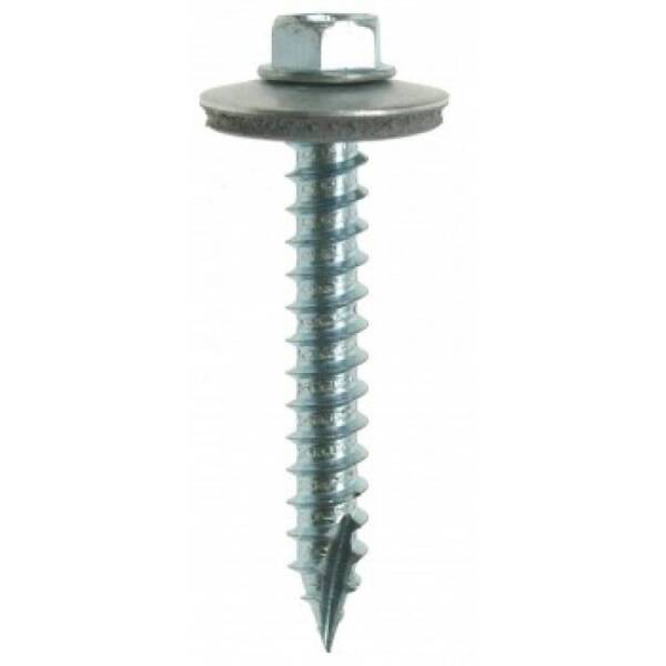 BZP Hex/washer S/drilling screws, steel/timber