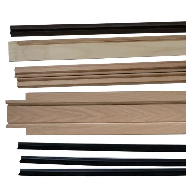 100mm Timber Jamb kit for Standard pocket door c/w brushes and seals
