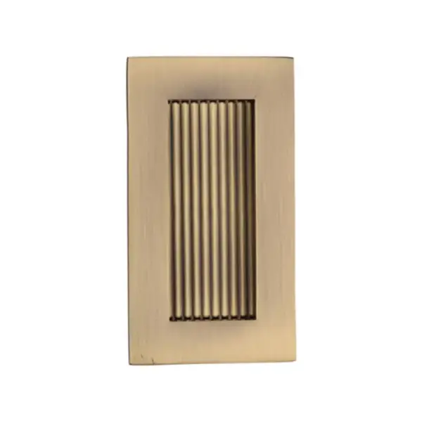 Reeded Rectangular Flush Pull 105 x 58mm